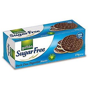 GULLON Sugar FREE DARK CHOC DIGESTIVE Biscuits 270G