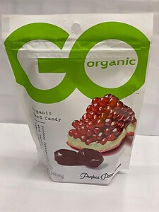 GO ORGANIC HARD CANDY, 100GM, POMEGRANATE