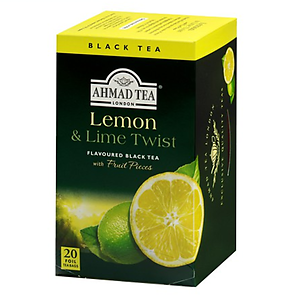 AHMAD TEA LEMON & LIME TWIST FLAVORED BLACK TEA 20S, 40G