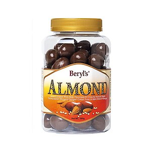 BERYL'S ALMOND COATED WITH MILK CHOCOLATE & CRUNCHY BISCUIT BALLS380G