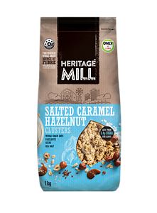 HERITAGE MILL SALTED CARAMEL HAZELNUT CLUSTERS 1KG