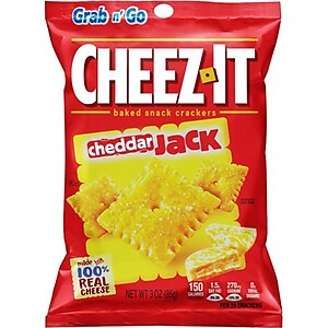 CHEEZ-IT GRAB N' GO CHEDDAR JACK CRACKERS 85G