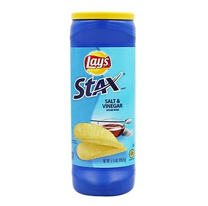 LAYS STAX SALT & VINEGAR 155.9G