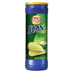 LAYS STAX SOUR CREAM & ONION 155.9G