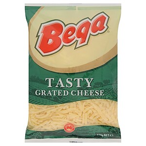 BEGA TASTY GRATED CHEDDAR CHEESE 250G