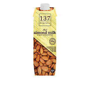 137 DEGREES REAL ALMOND MILK, 1L, ORIGINAL UNSWEETENED