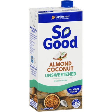 SANITARIUM SO GOOD ALMOND & COCONUT MILK UNSWEETENED 1L