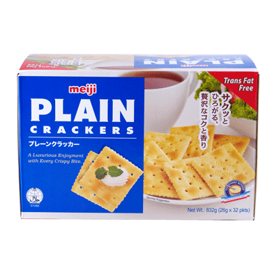 MEIJI PLAIN CRACKERS BOX 832G