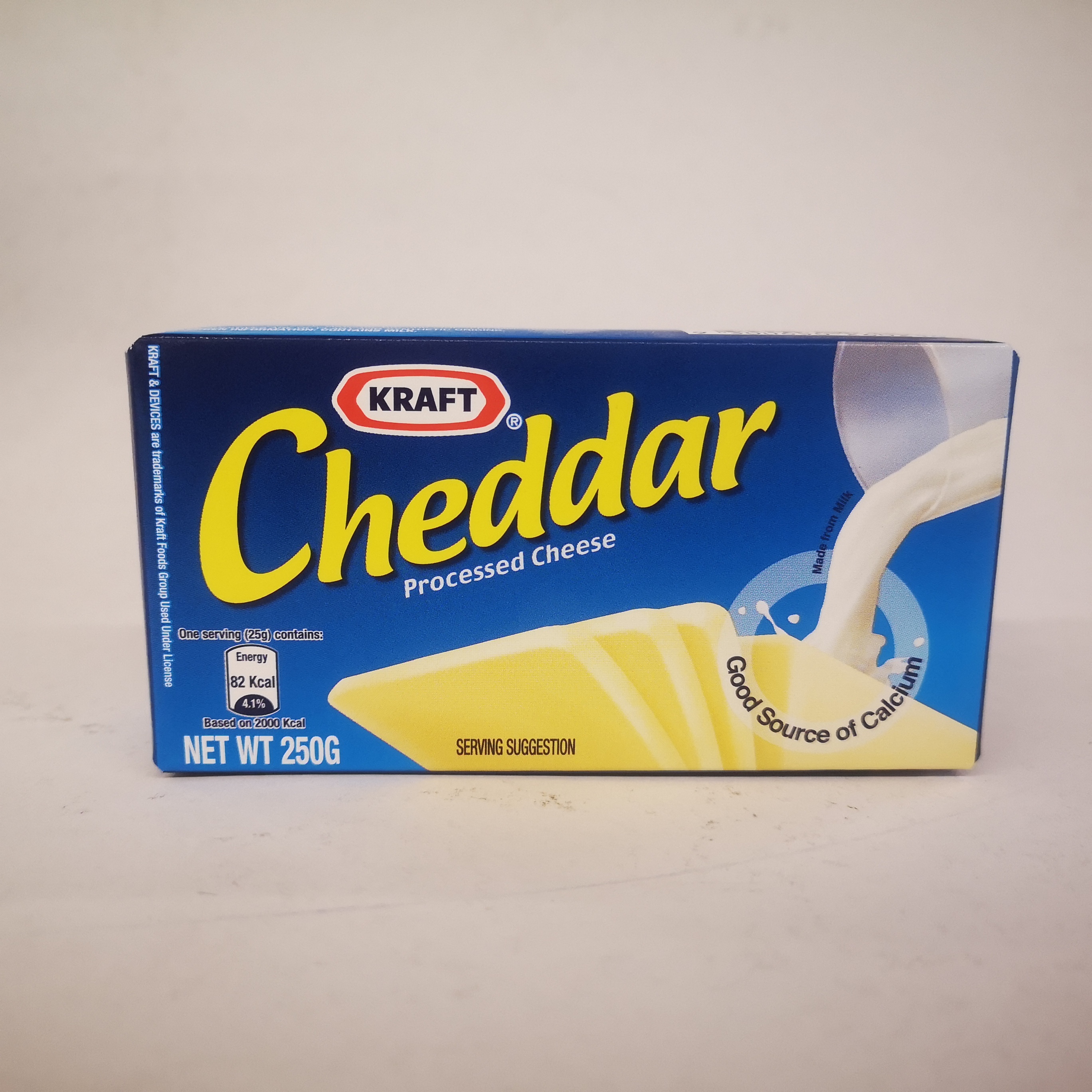 KRAFT CHEESE PACKET CHEDDAR 250GM