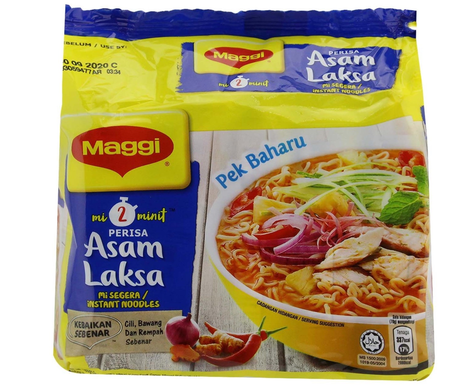 MAGGI ASAM LAKSA INSTANT NOODLES 5S 78GM