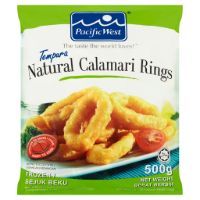 PACIFIC WEST TEMPURA NATURAL CALAMARI RING 500G