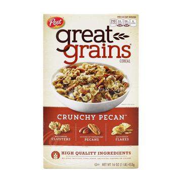 POST GREAT GRAINS CRUNCHY PECAN CEREAL 453GM