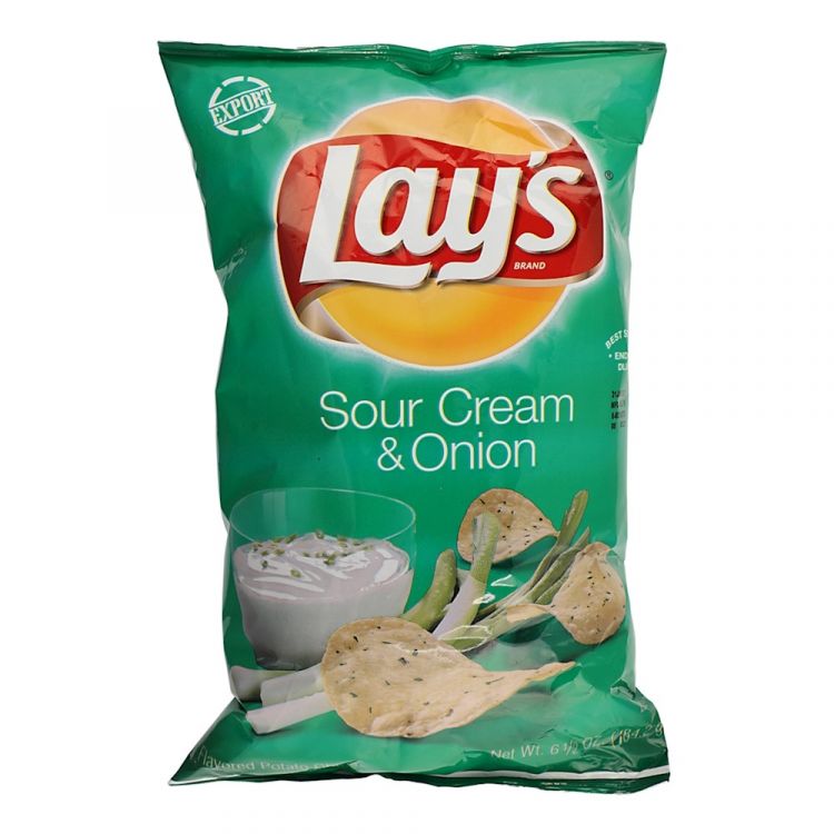 FRITOLAYS CHIPS 184.2GM SOUR CRM & ONION