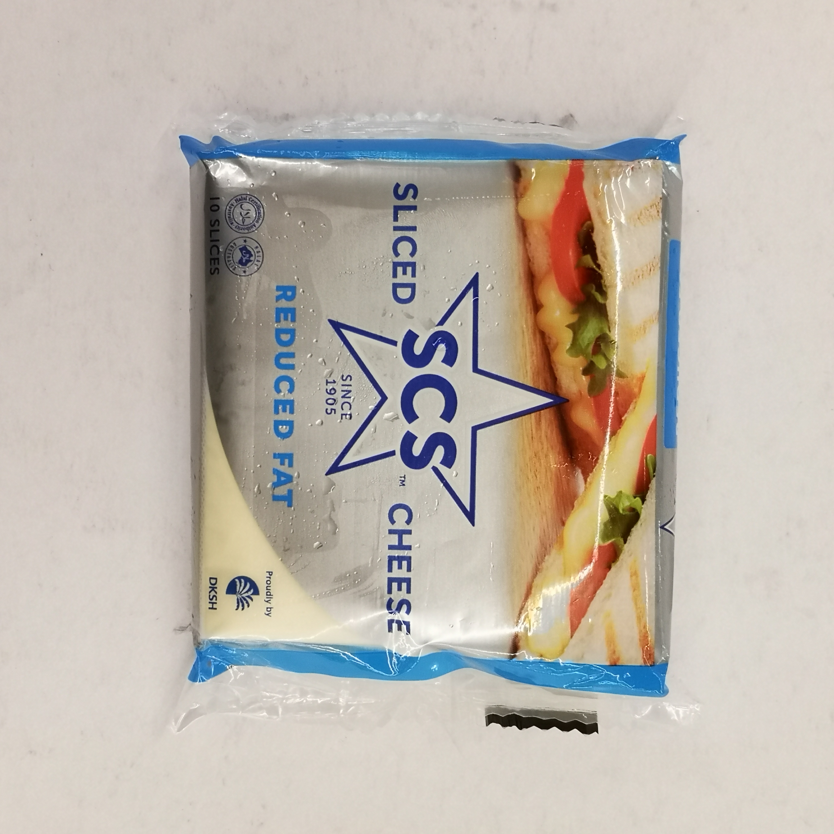 SCS SLICED CHEESE FAT FREE 12S 200GM