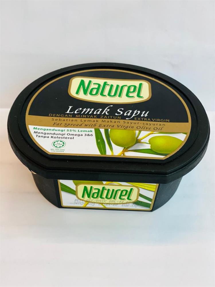 NATUREL SOFT MARGARINE 250GM EXTRA VIRGIN OLIVE OIL