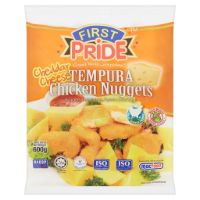 FIRST PRIDE CHICKEN NUGGETS CHEESE 420G