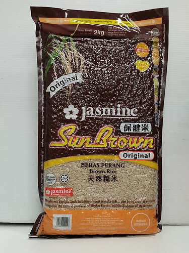 JASMINE SUNBROWN ORIGINAL BROWN RICE 2KG