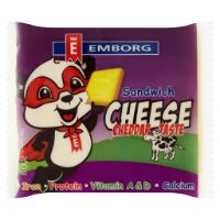 EMBORG CHEESE SLICES WITH CHEDDAR 200G