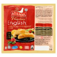 AYAMAS PREMIUM ENGLISH CHICKEN SAUSAGES 340G