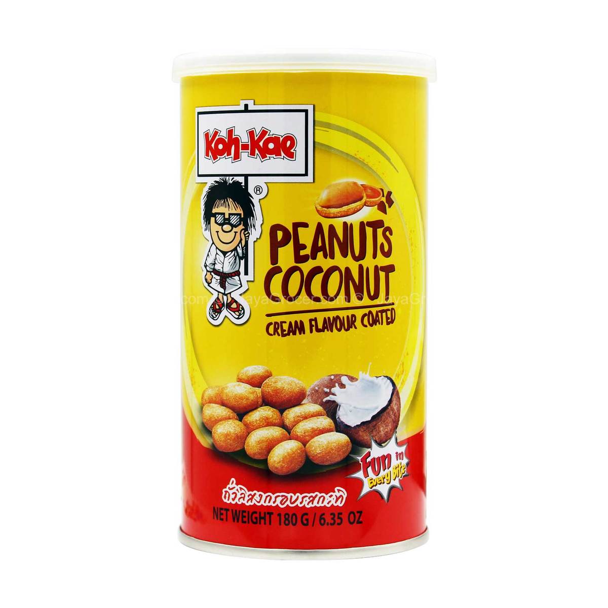 KOH-KAE COCONUT CREAM FLAVOUR COATED PEANUTS 180G