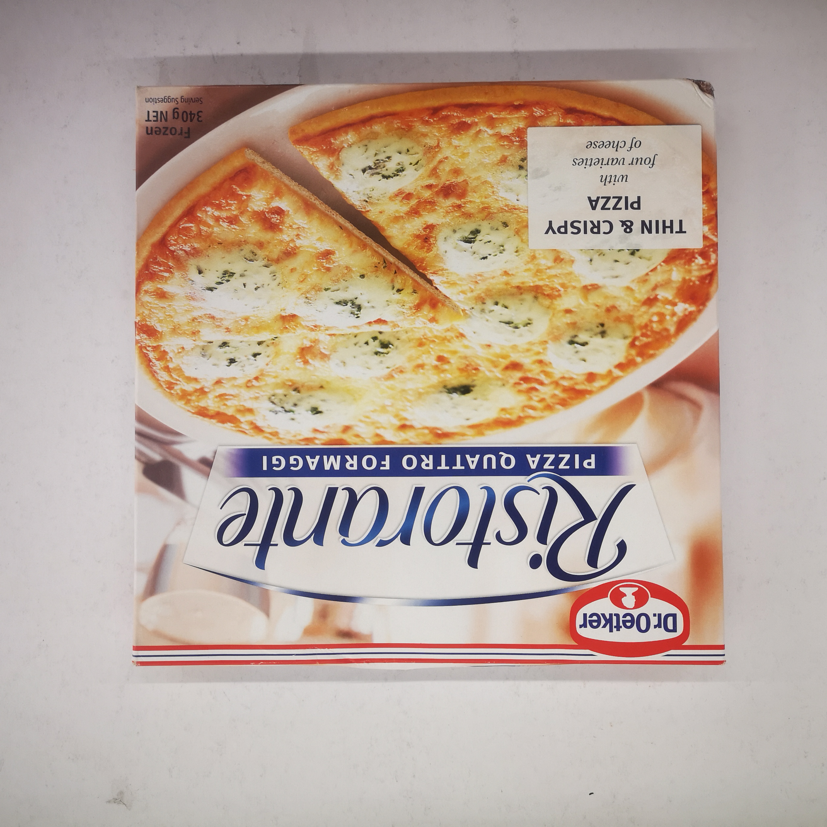 DR OETKER RISTORANTE PIZZA QUATTRO FORMAGGI 340G