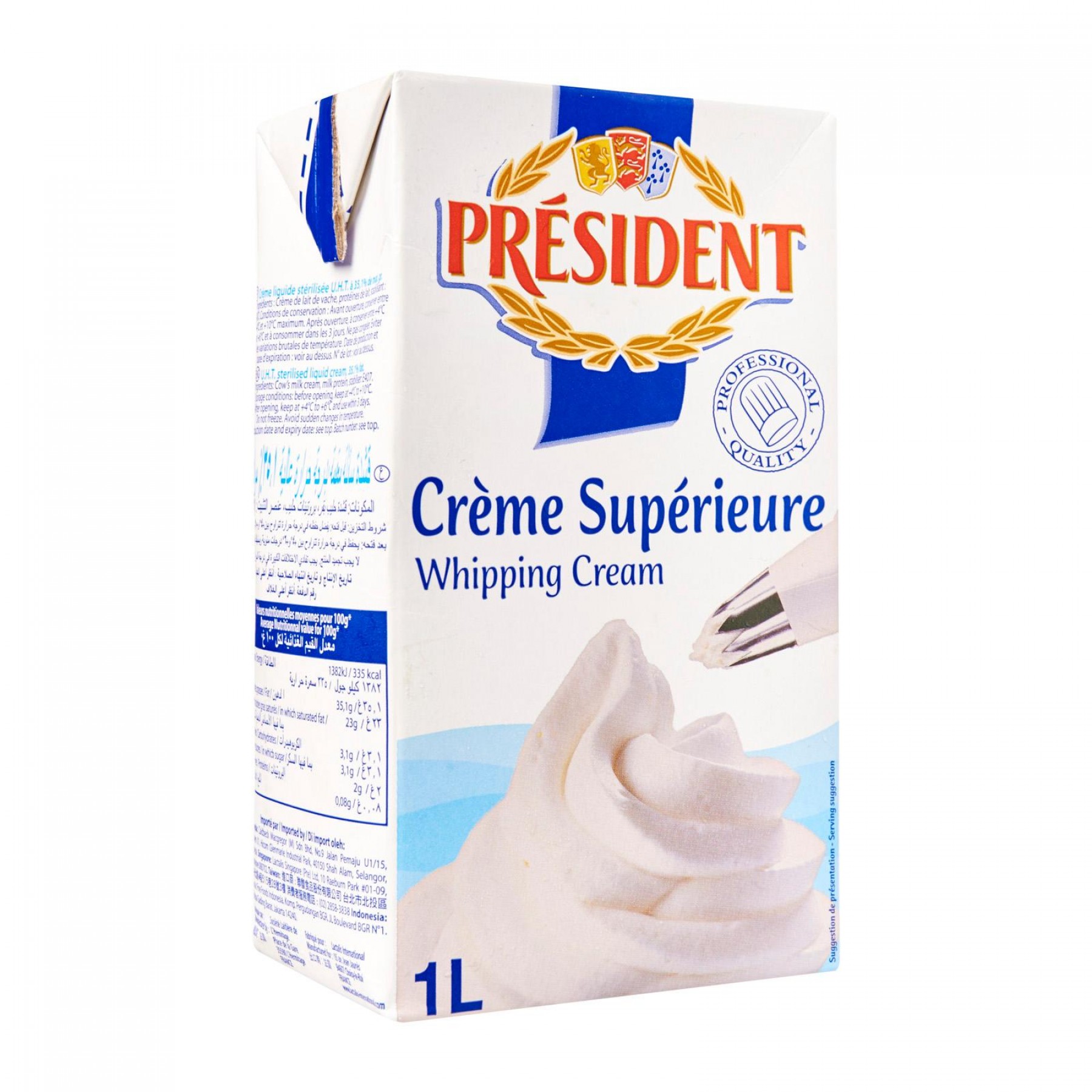 PRESIDENT WHIPPING CREAM 1L