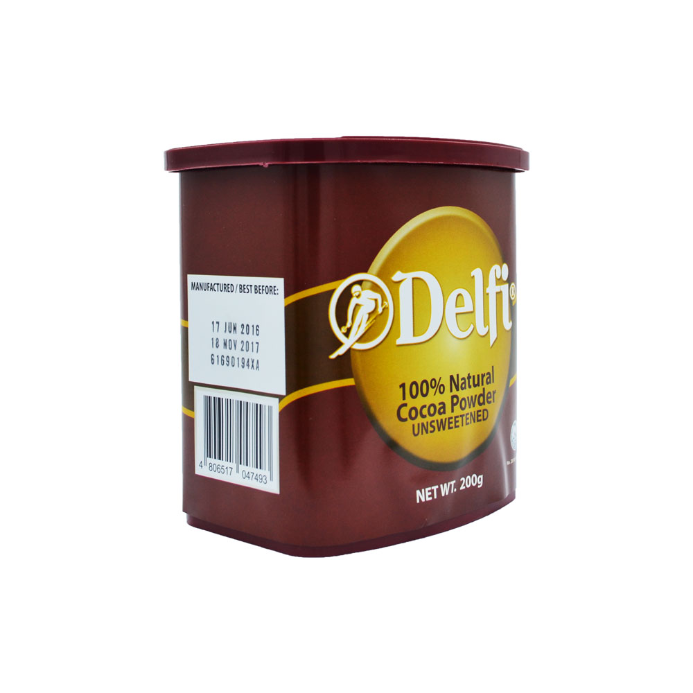 DELFI UNSWEETENED COCOA POWDER 200GM