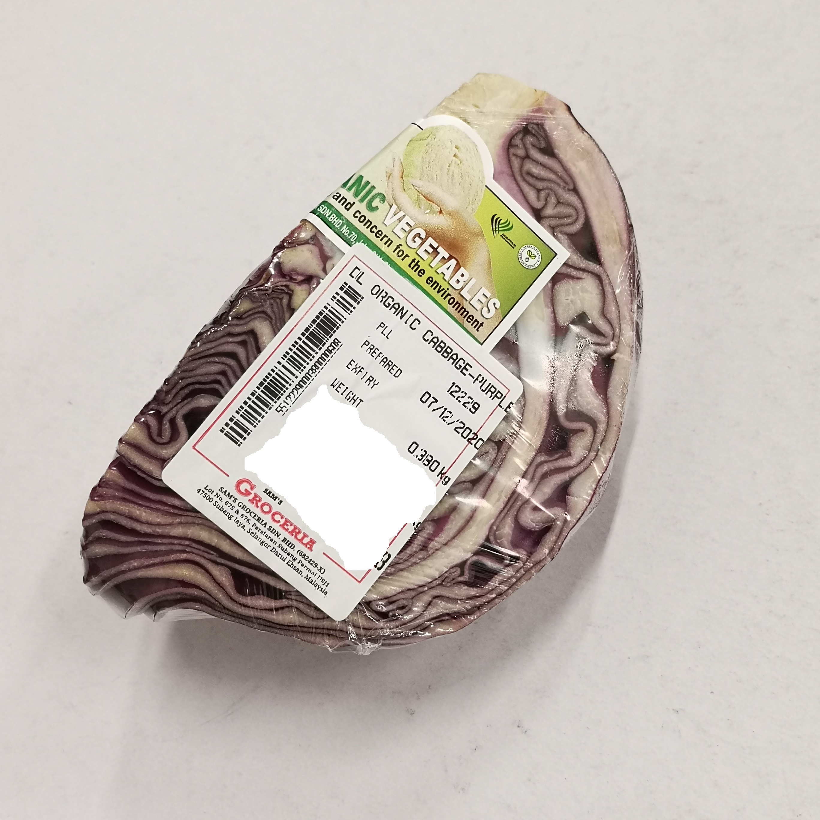 DL ORGANIC CABBAGE-PURPLE (200-250 GM)