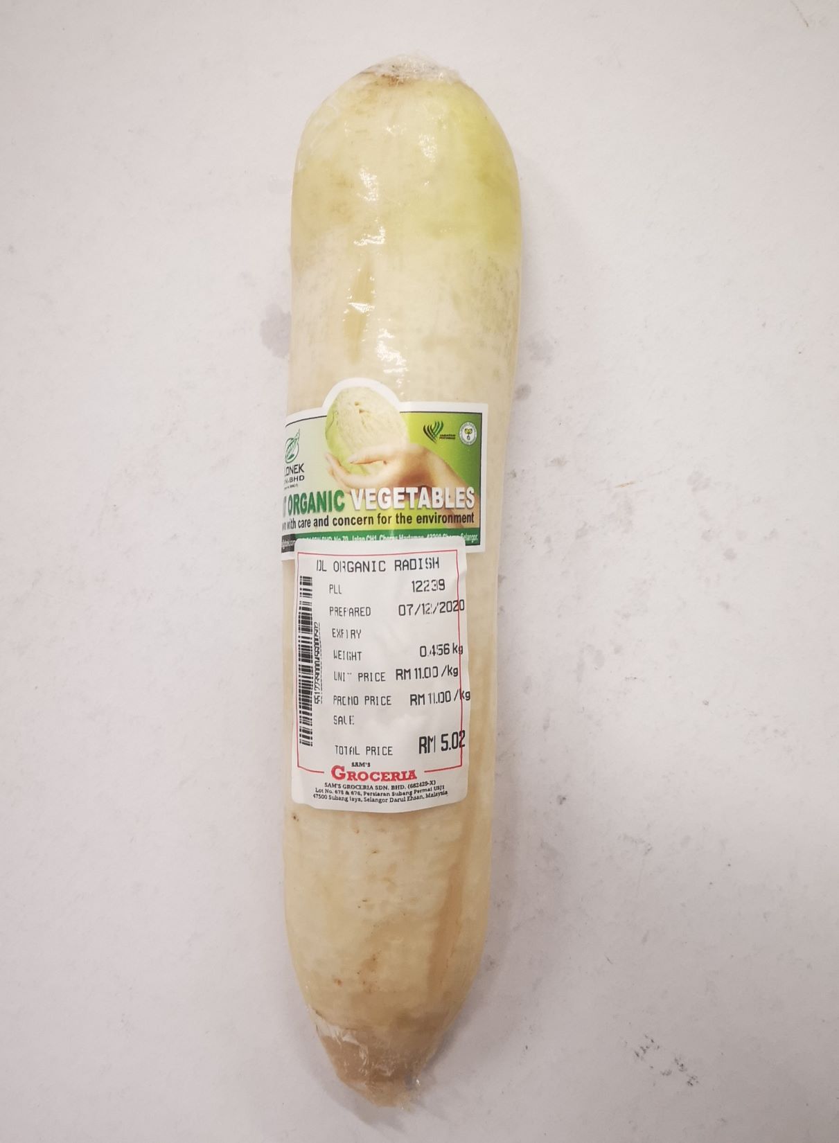 DL ORGANIC RADISH (+/- 600 GM)