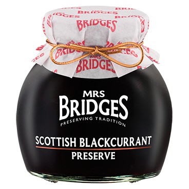 MRS BRIDGES BLACKCURRANT PRESERVE 340GM