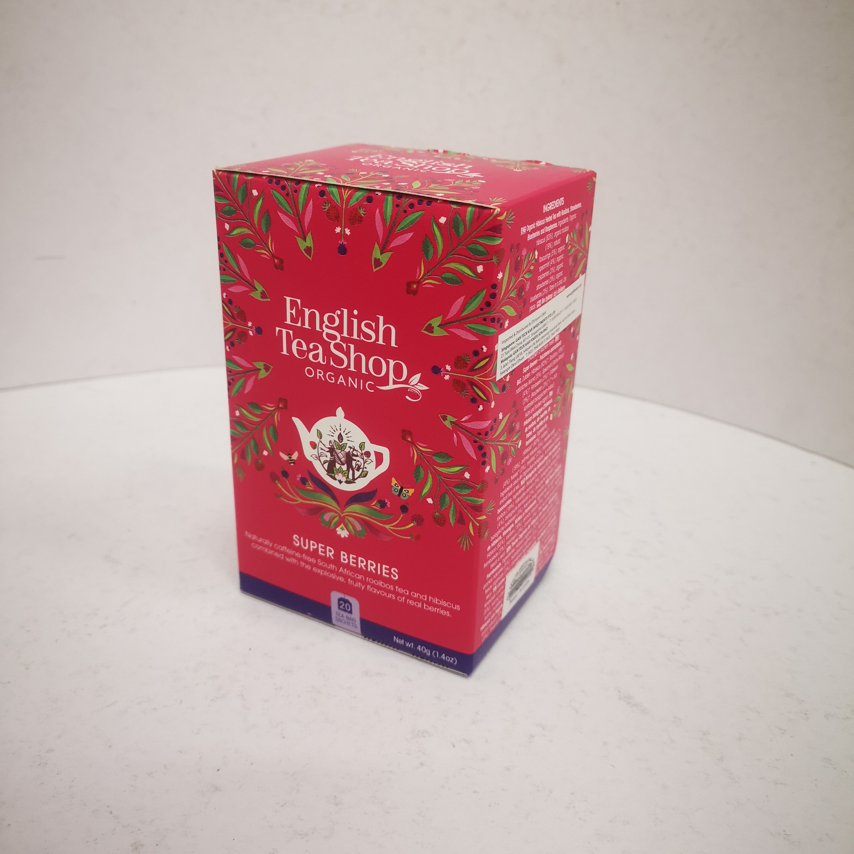 ENGLISH TEA SHOP ORGANIC SUPER BERRIES 30GM