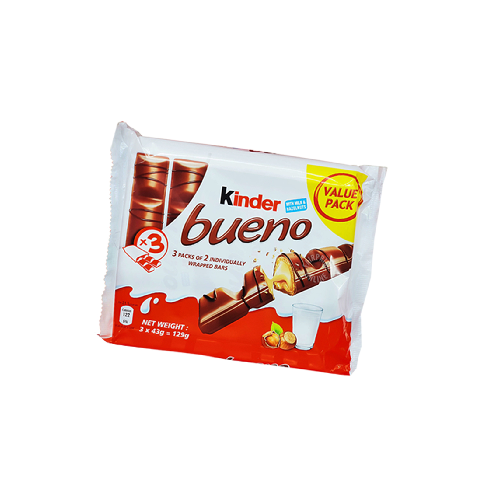 KINDER BUENO CHOCOLATE T6 129GM