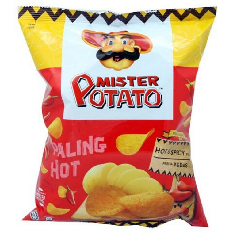 MISTER POTATO HOT & SPICY CHIPS 75G