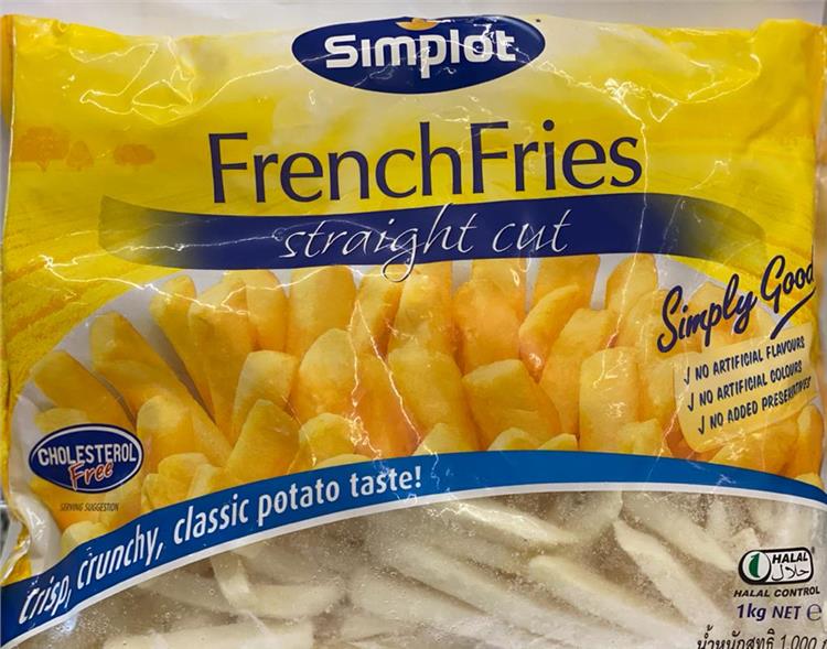 SIMPLOT FRENCH FRIES, 1KG, STRAIGHT CUT