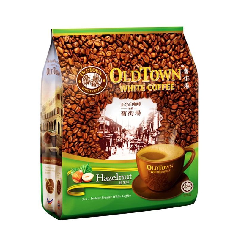 OLD TOWN WHITE COFFEE 3 IN 1 HAZELNUT 38G X 15