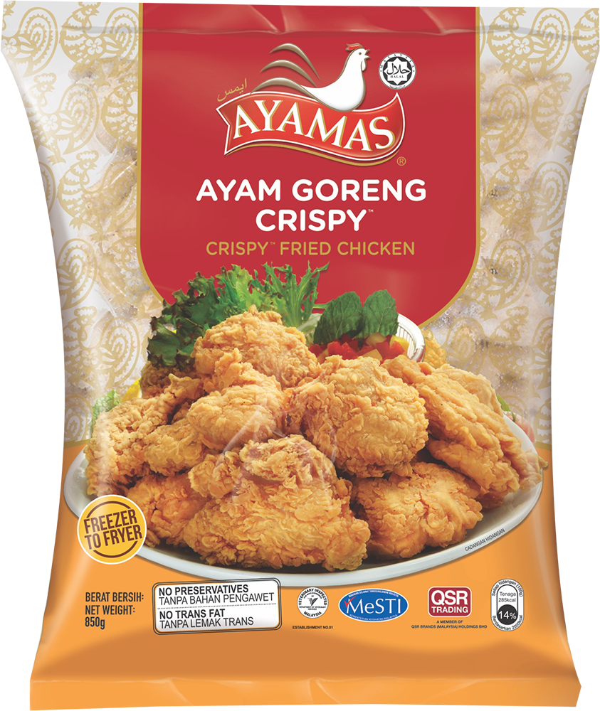 AYAMAS CRISPY FRIED CHICKEN 850G