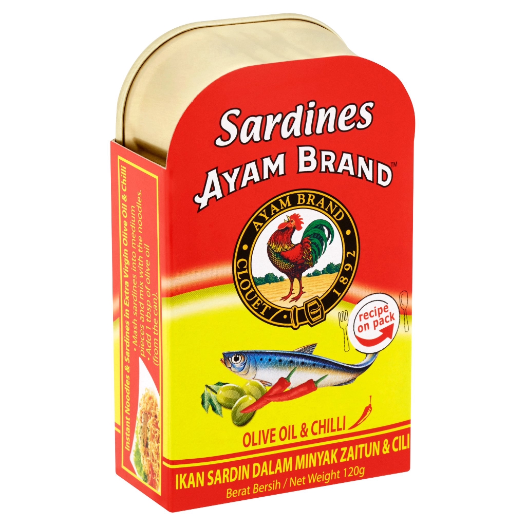 AYAM BRAND SARDINE IN CHILLI OIL 120G