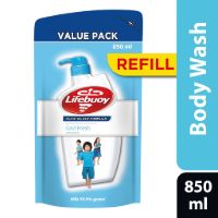 LIFEBUOY Body Wash REFILL, 850ML, COOL FRESH