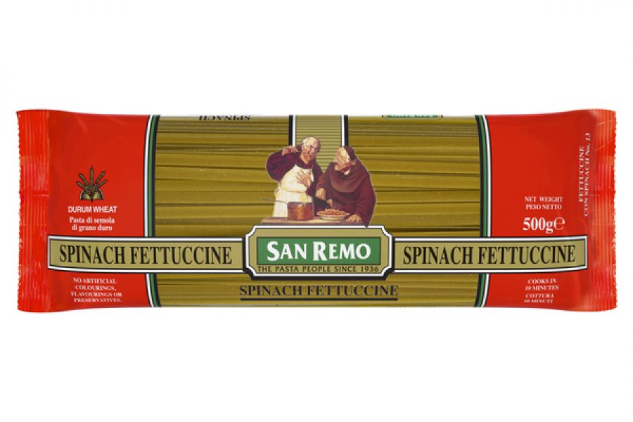 SAN REMO SPINACH FETTUCCINE 500G