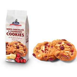 MERBA WHITE CHOCOLATE AND CRANBERRY COOKIES 200G