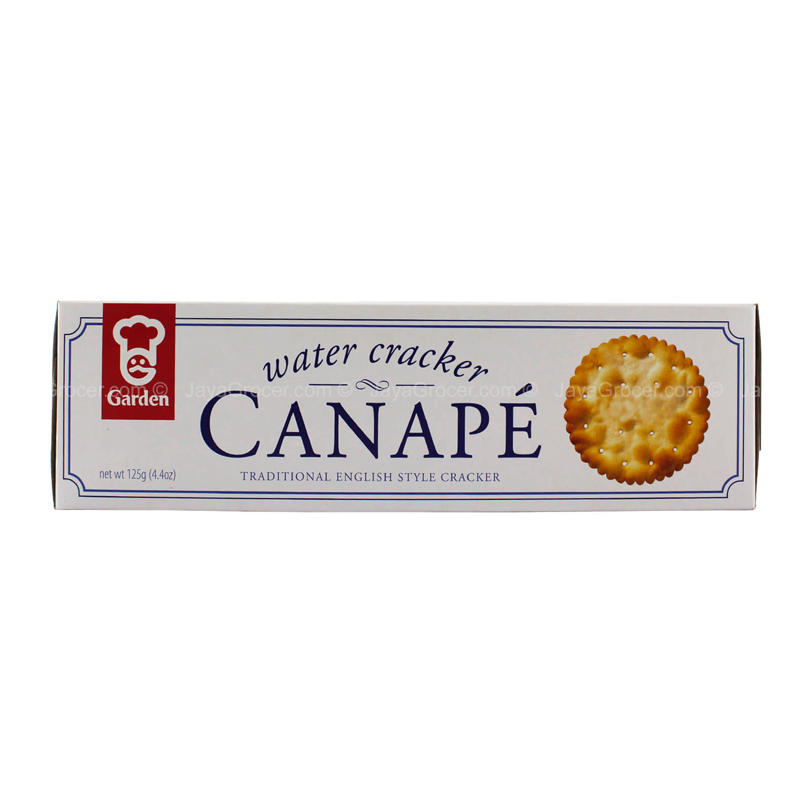 GARDEN CANAPE WATER SAVOURY CRACKERS 125G