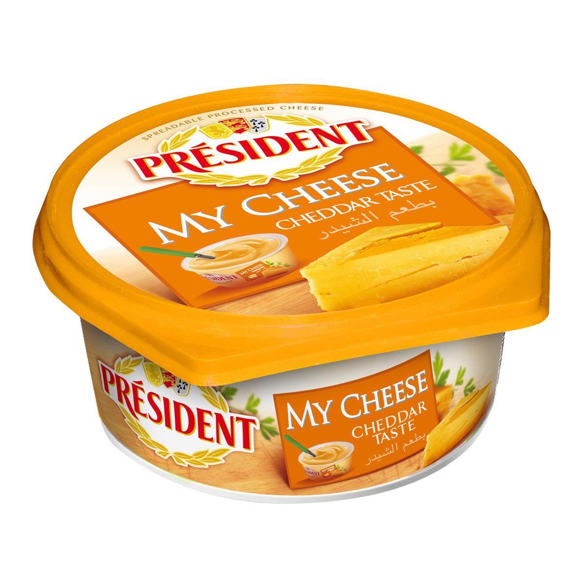 PRESIDENT MY CHEESE CHEDDAR SPREAD, 125G