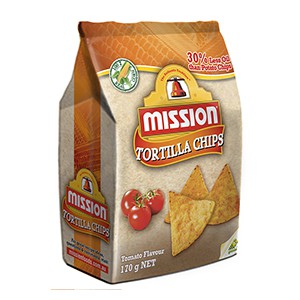 MISSION TORTILLA CHIPS TOMATO FLAVOUR 170G