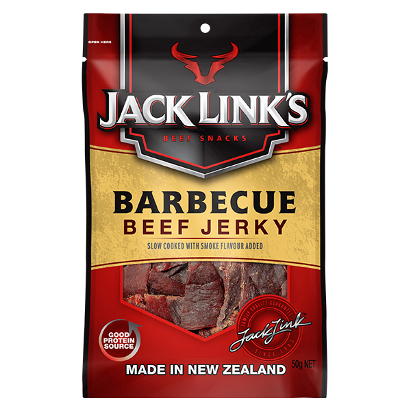 JACK LINKS BRAND BEEF JERKY SN, 50G, BBQ