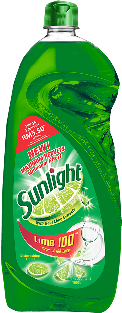 SUNLIGHT DISHWASH LIQUID, 1L, LIME