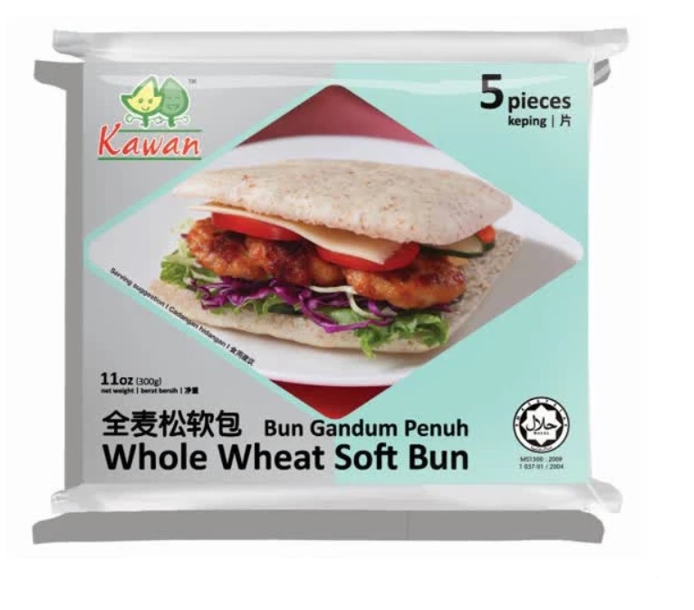 KAWAN WHOLE WHEAT BUN 300GM