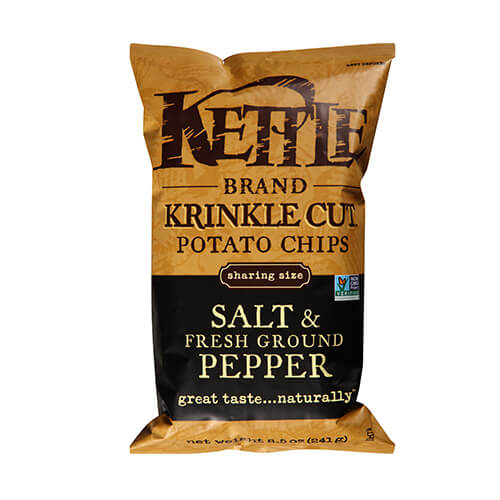 KETTLE CHIPS SALT & FRESH PEPPER 142GM