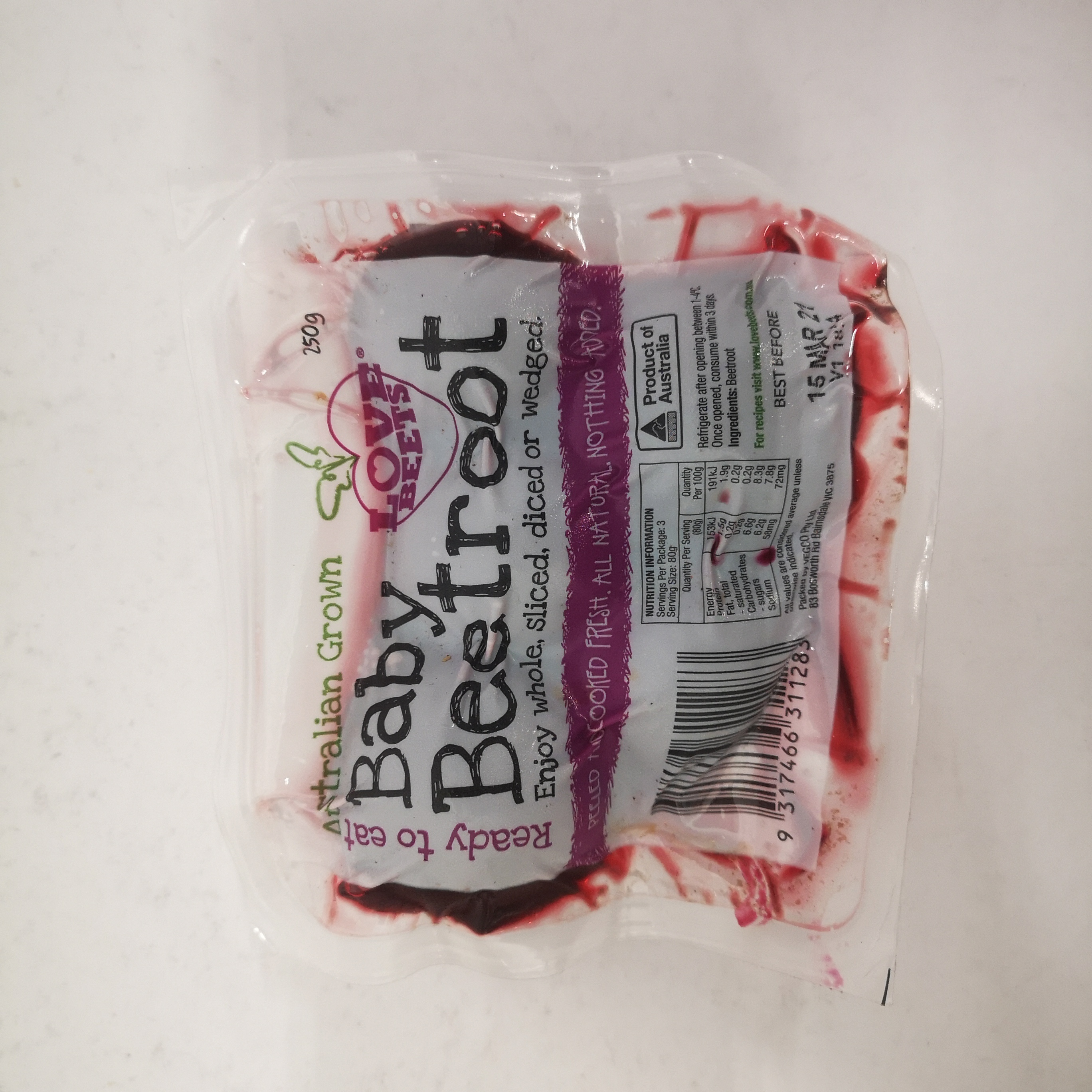 BABY BEETROOT 250GM (PRE PACK)