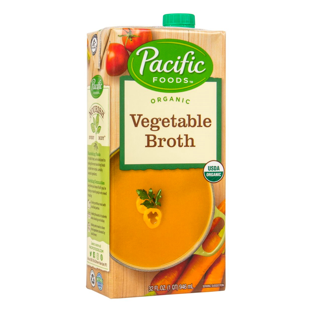 PACIFIC ORGANIC VEGETABLE BRONTH 946ML