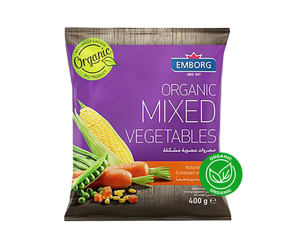 EMBORG ORGANIC MIXED VEGETABLES 400GM